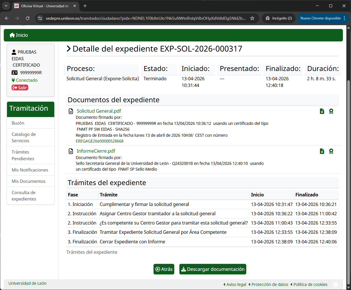 Expediente Terminado
